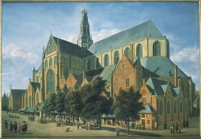 Église Saint-Bavon vue du sud-est - Gerrit Adriaensz Berckheyde